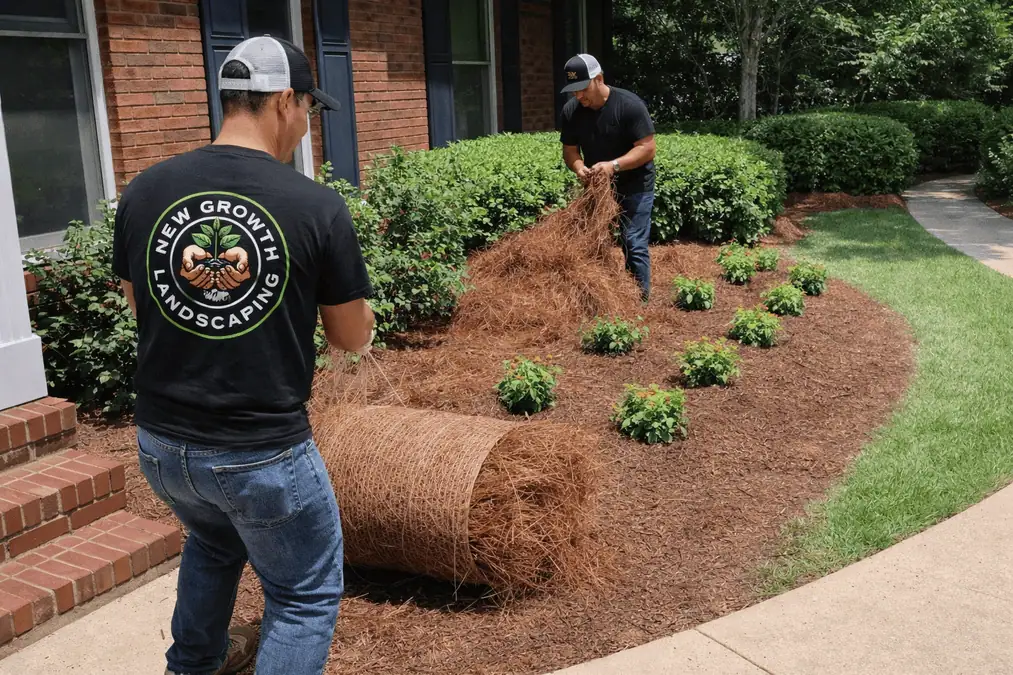 Read more about the article Pine Straw Season in Tennessee: Why Winter Is the Perfect Time to Install Pine Straw